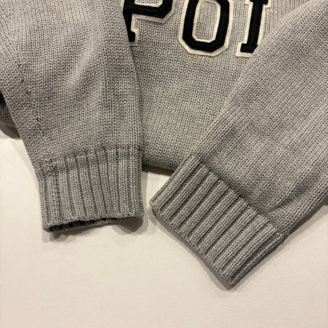 [M] 폴로 랄프로렌 POLO 로고 니트 스웨터 회색 D974 상품이미지7