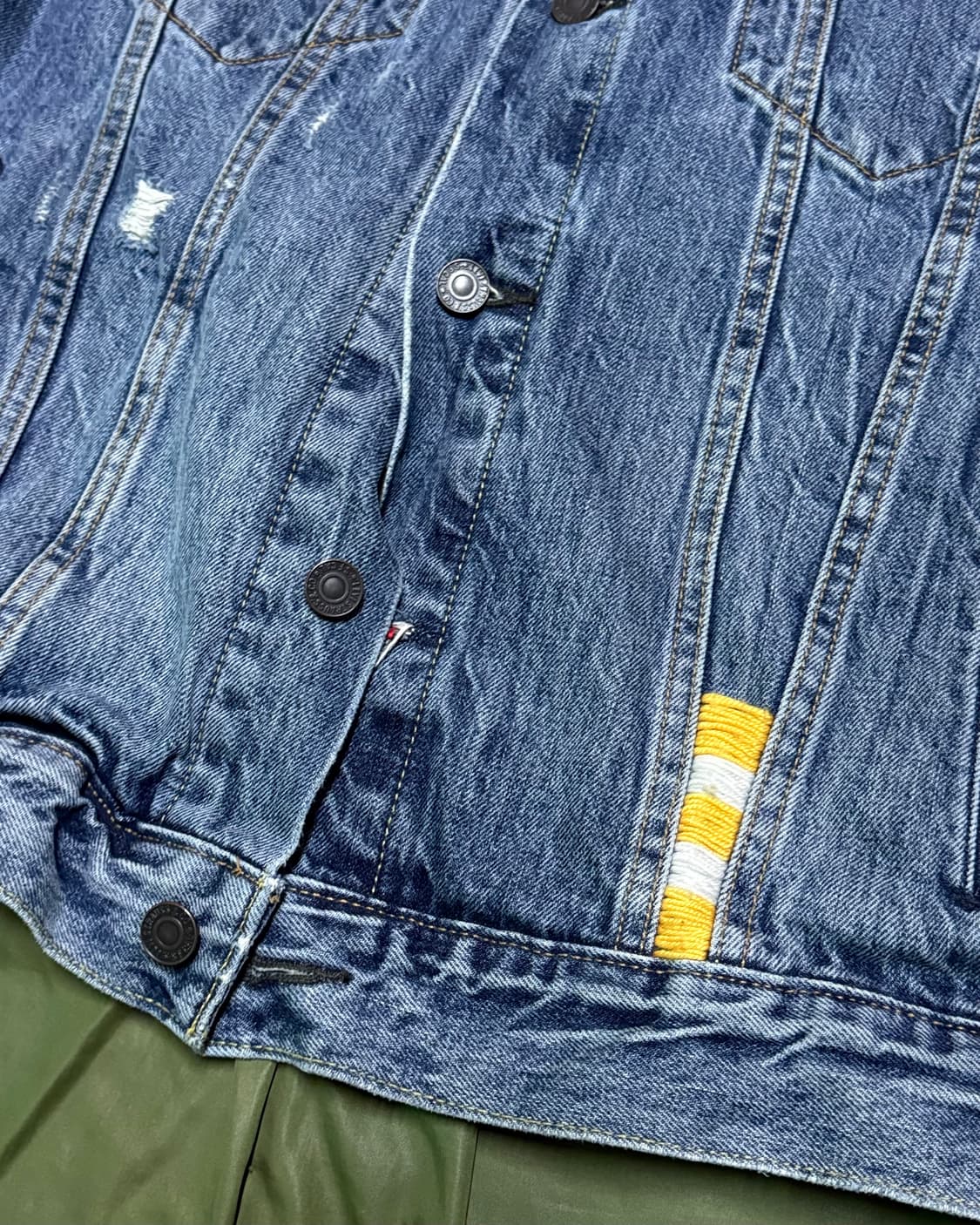 리바이스  72334 타입 3세대 핸드스티치 데님 트러커 자켓 M 상품이미지3