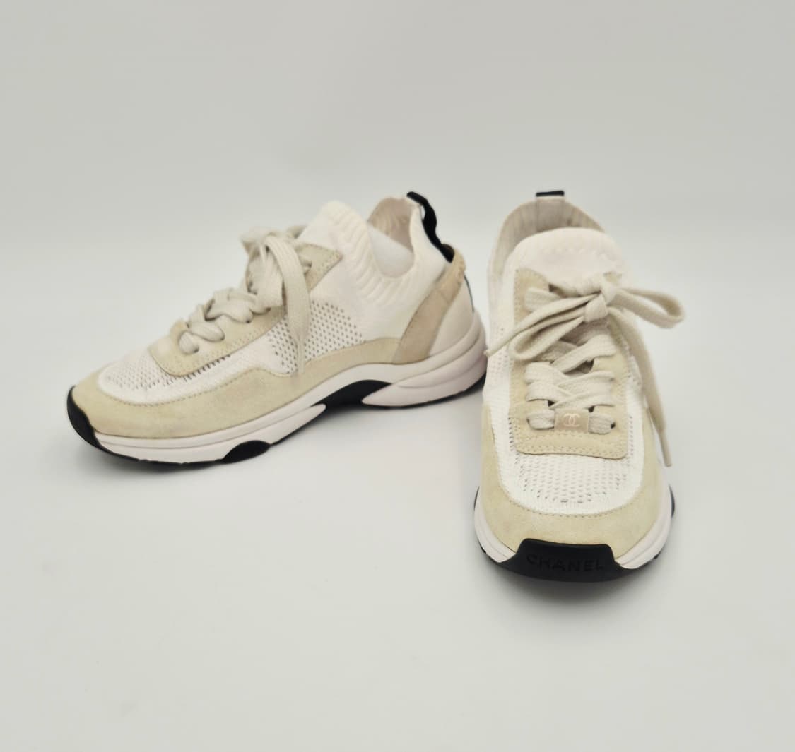 샤넬 니트 스웨이드 스니커즈 G38750 상품이미지3