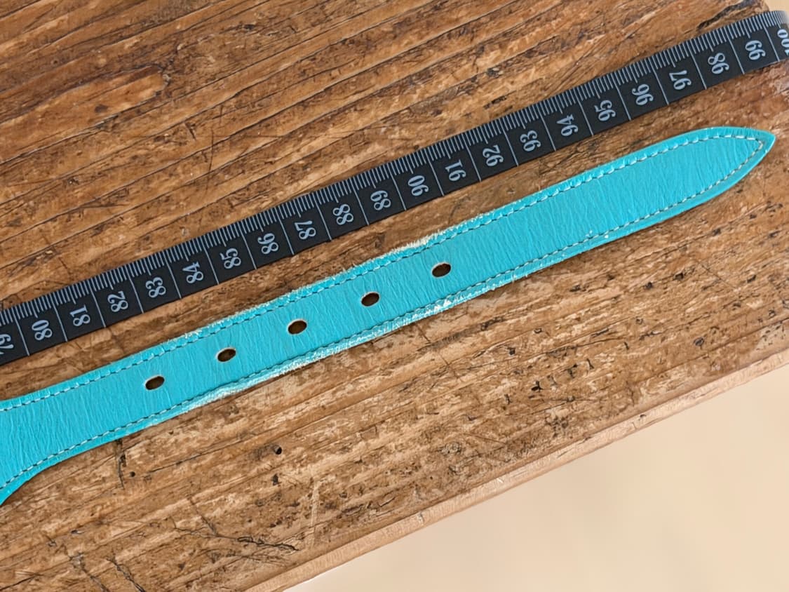 [30-33 로얄] 미국 현지구매 토니라마 민트색 가죽 웨스턴 벨트 (표 상품이미지9