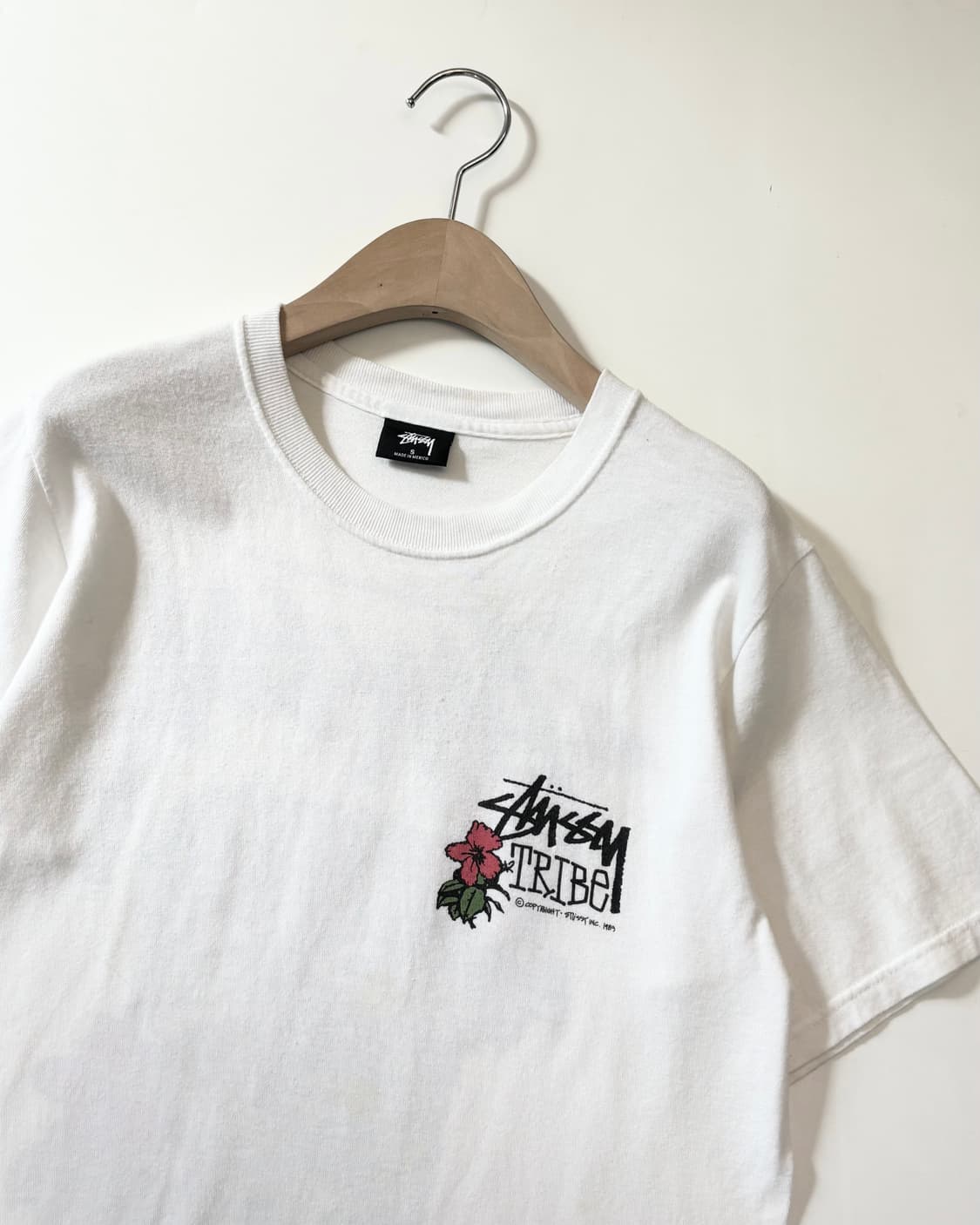 Stussy 스투시 화이트 티키 트라이브 티셔츠 상품이미지6