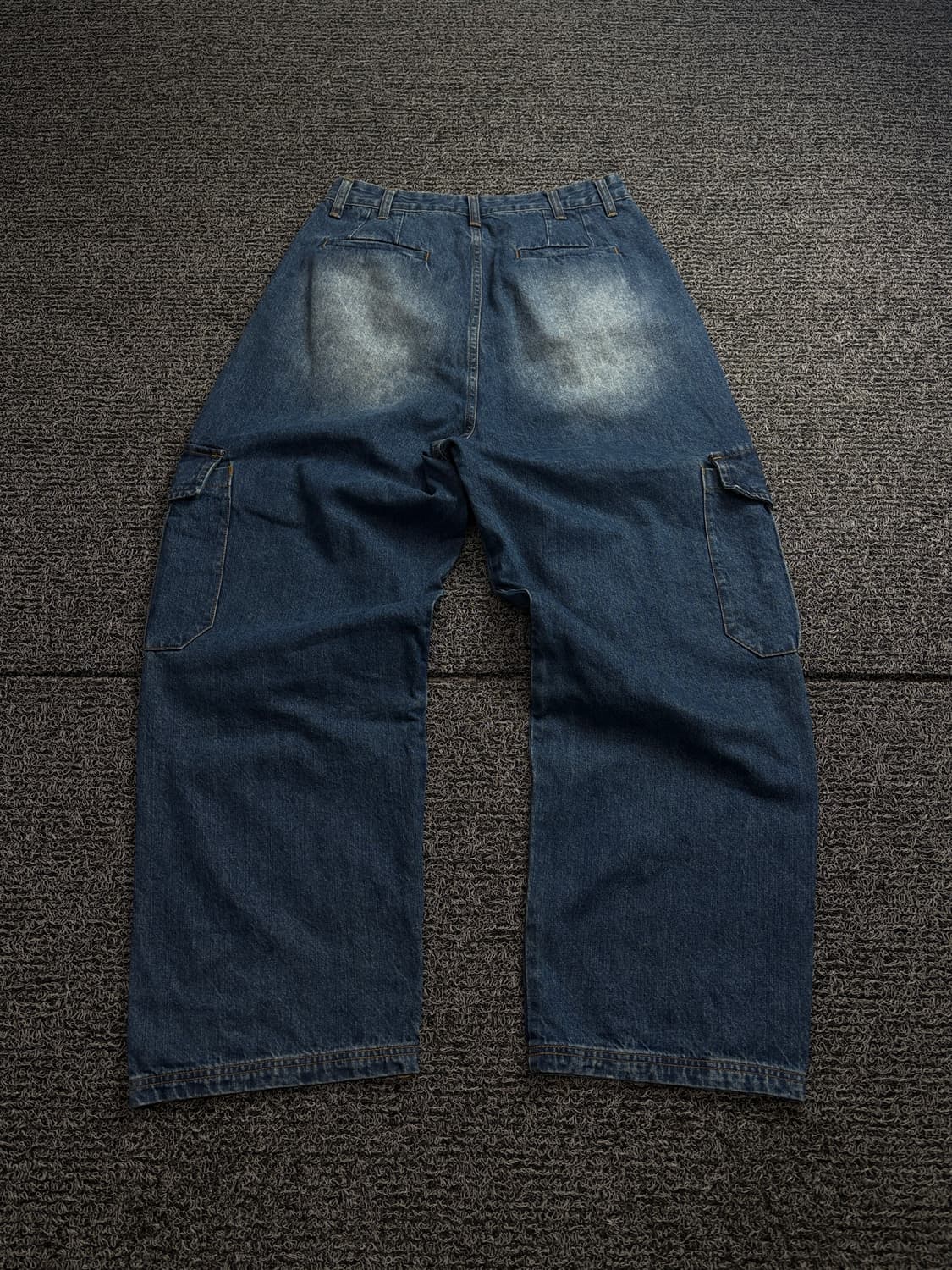 Namade 와이드핏 카고 퍼티그 데님 팬츠 1952 상품이미지4