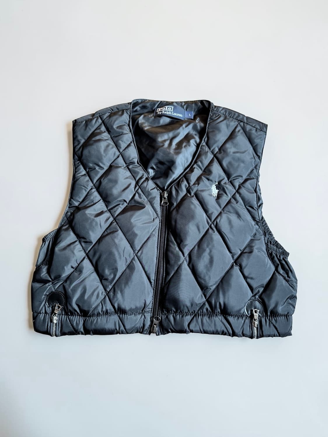 폴로 크롭 조끼 상품이미지1