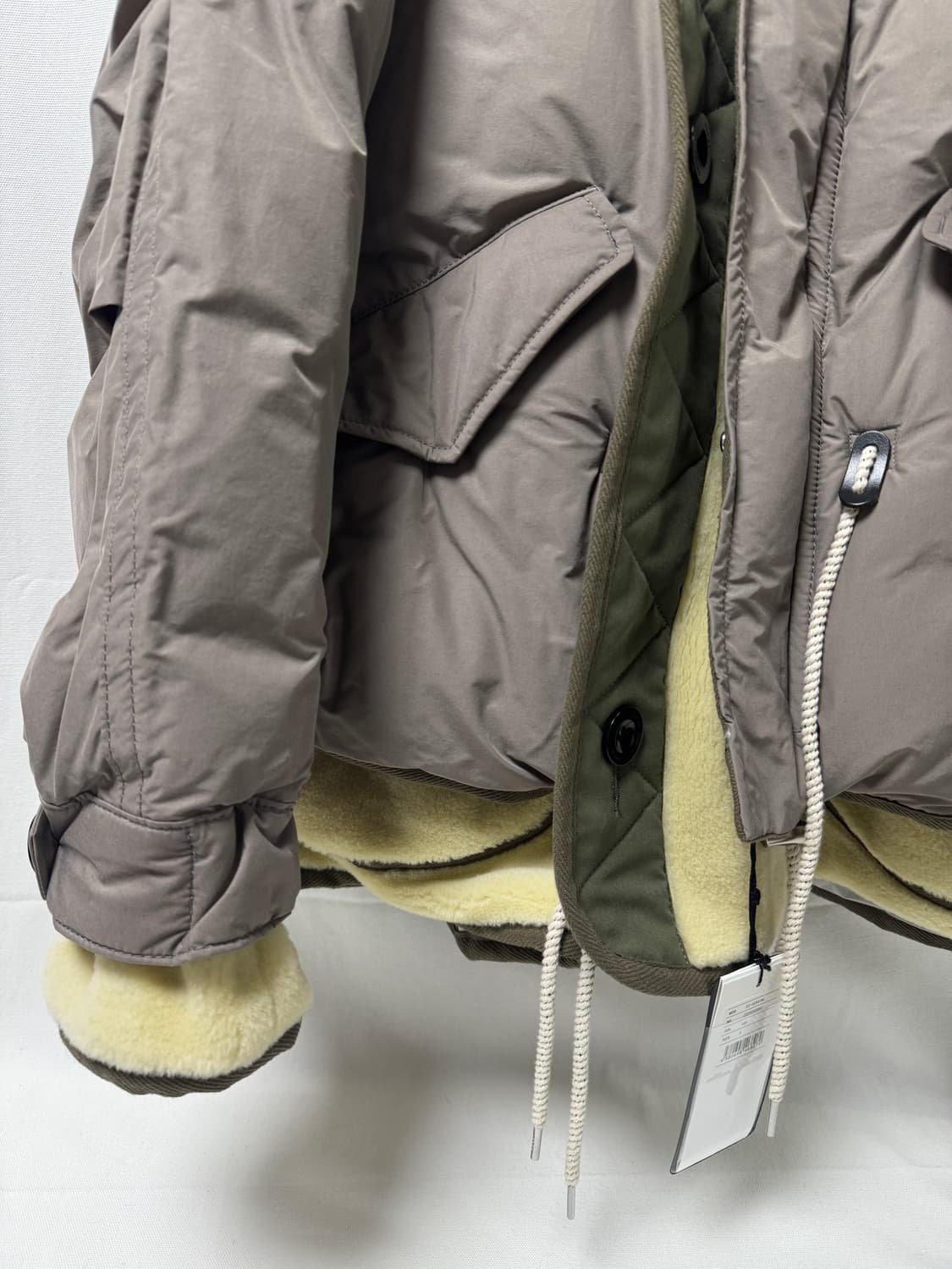 사카이 플리스 레이어드 패딩 블루종 상품이미지8