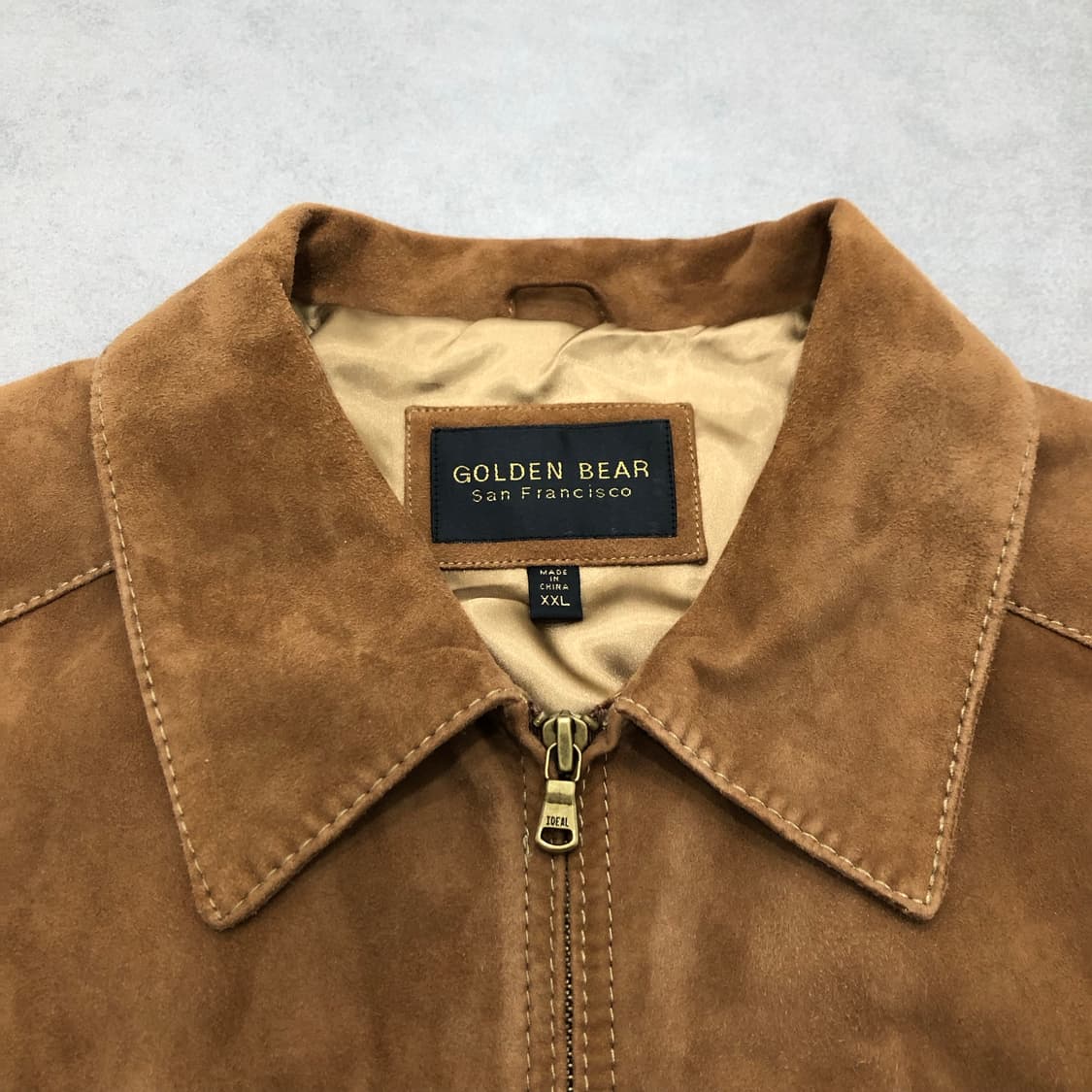 골든베어 스웨이드 가죽 레더 자켓 XXL 상품이미지2