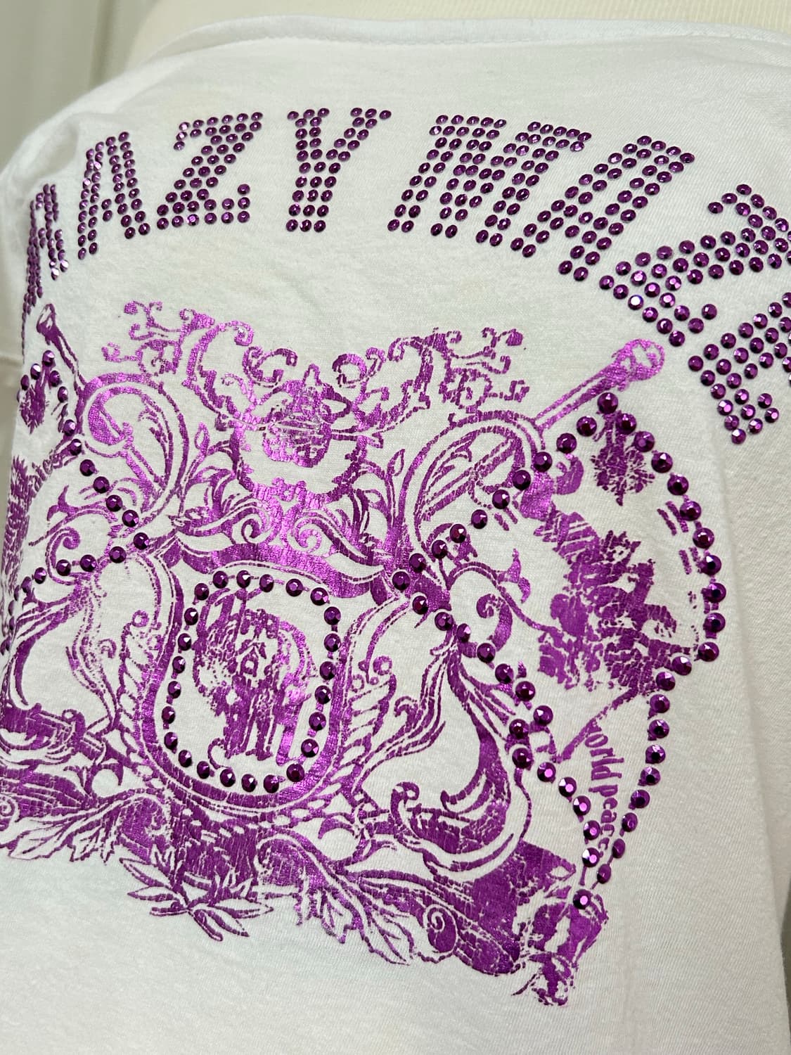 세실맥비 퍼플큐빅 글리터 로걀 오프숄더 탑  상품이미지2