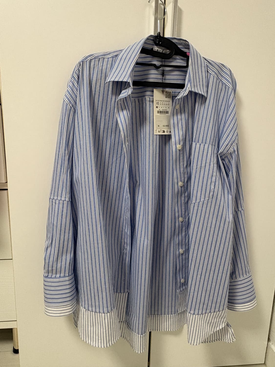 자라 스트라이프 배색 셔츠 상품이미지1