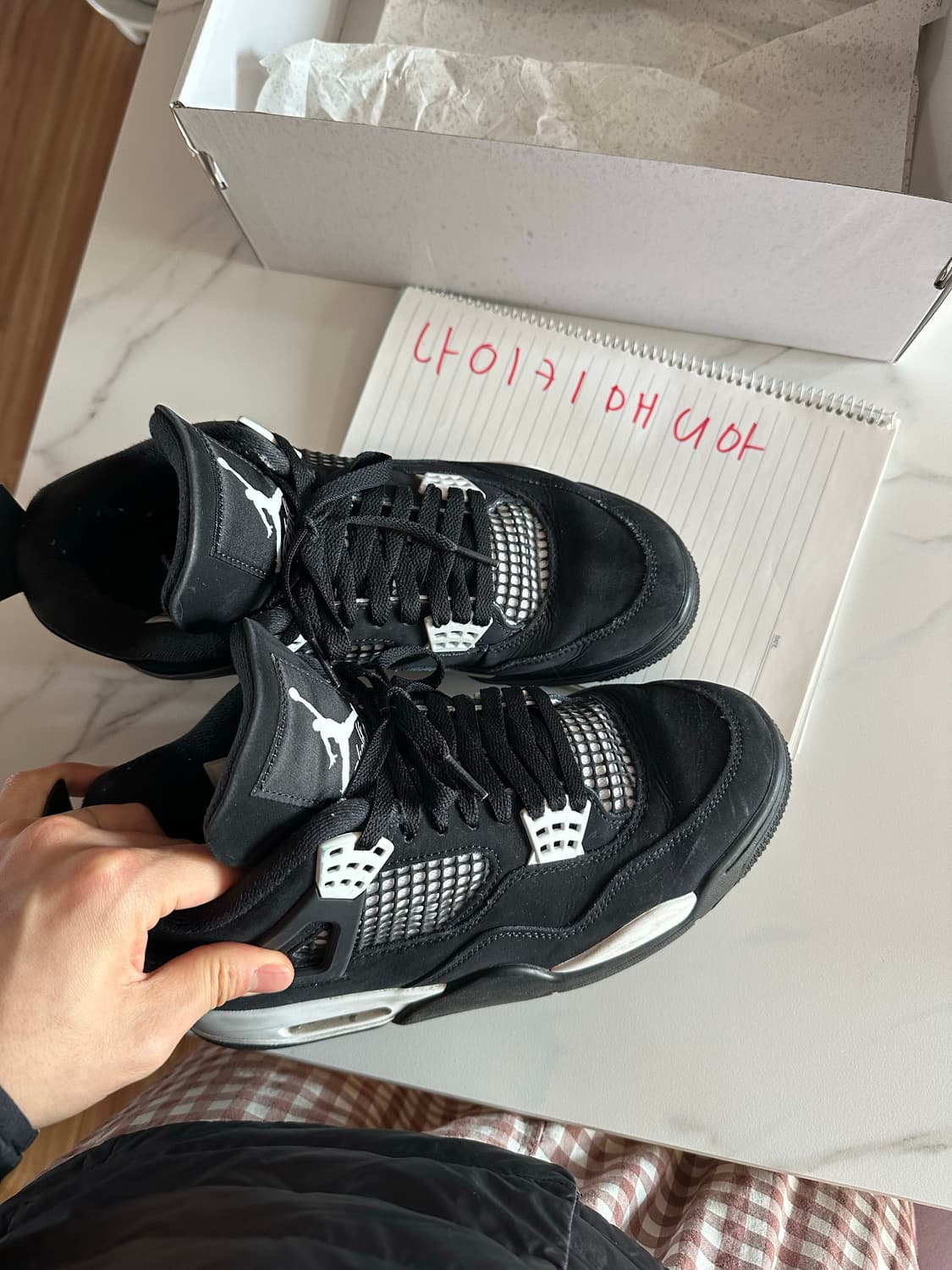 265 나이키 조던4 화이트썬더 상품이미지2