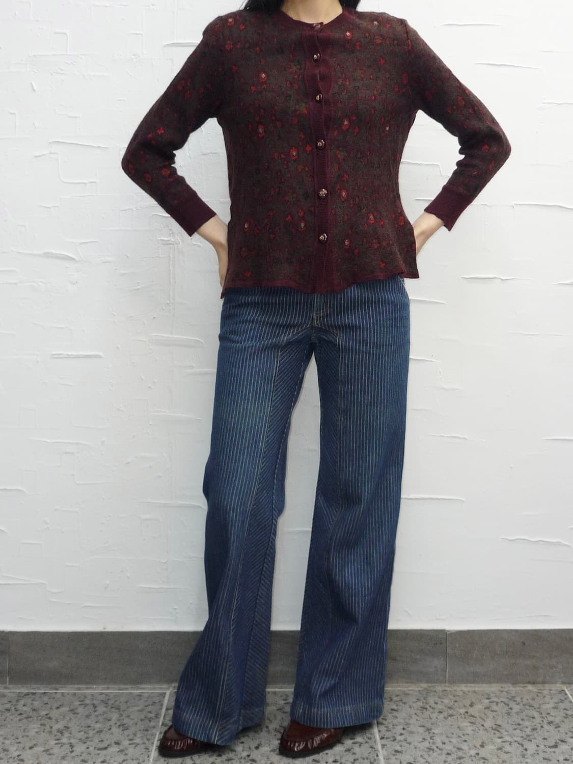 Beads flower cardigan 상품이미지4