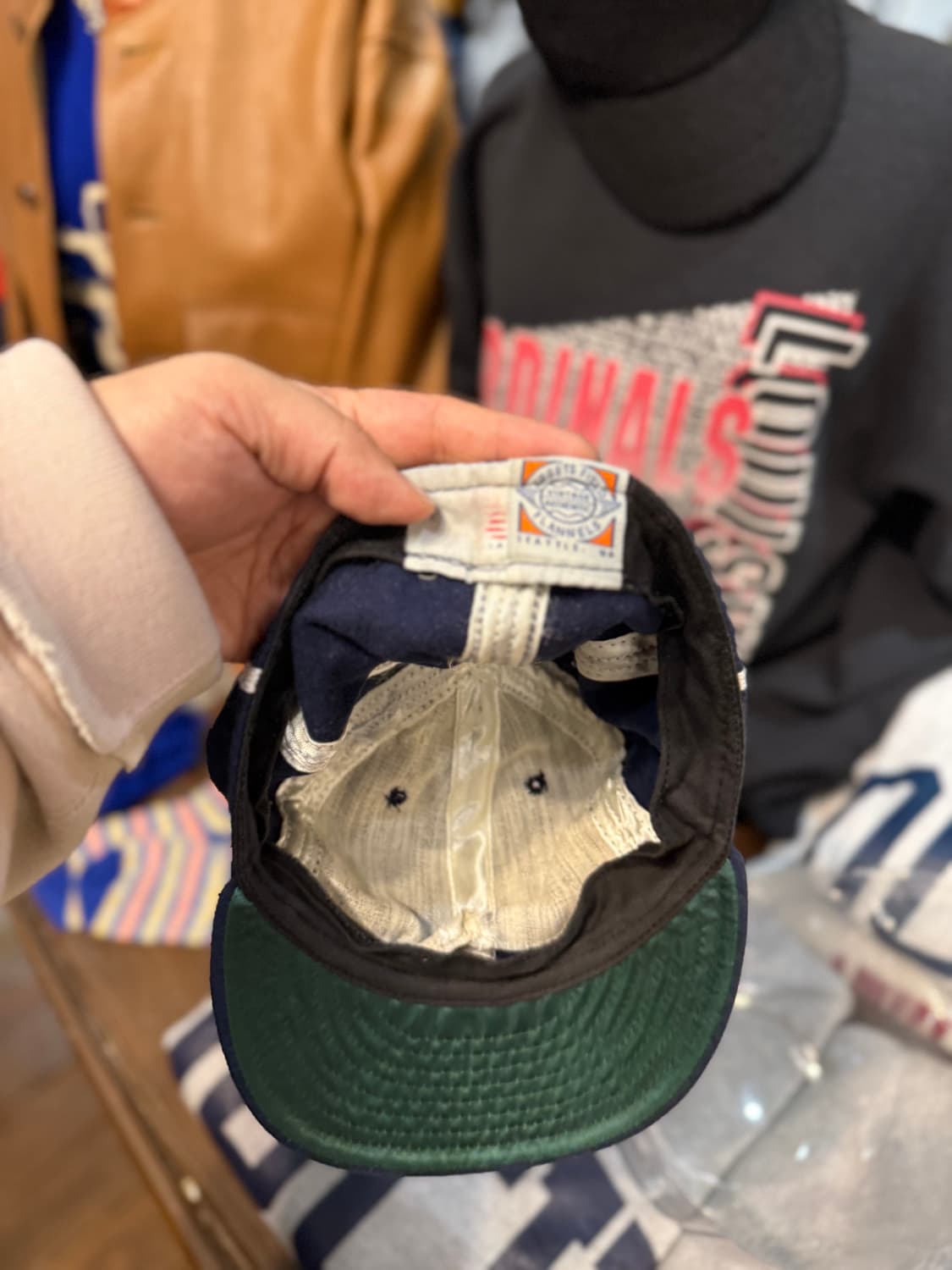 80-90년대 Ebbet Field Wool Baseball Cap 상품이미지2