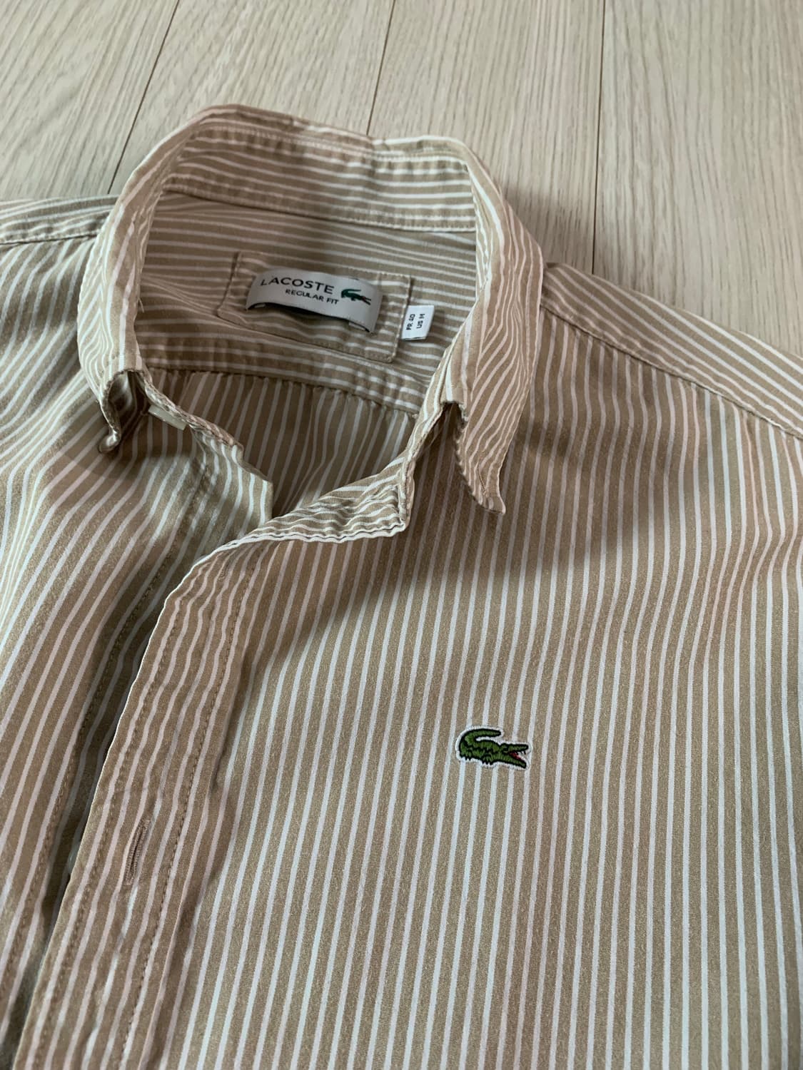 라코스테 스트라이프 셔츠 상품이미지2