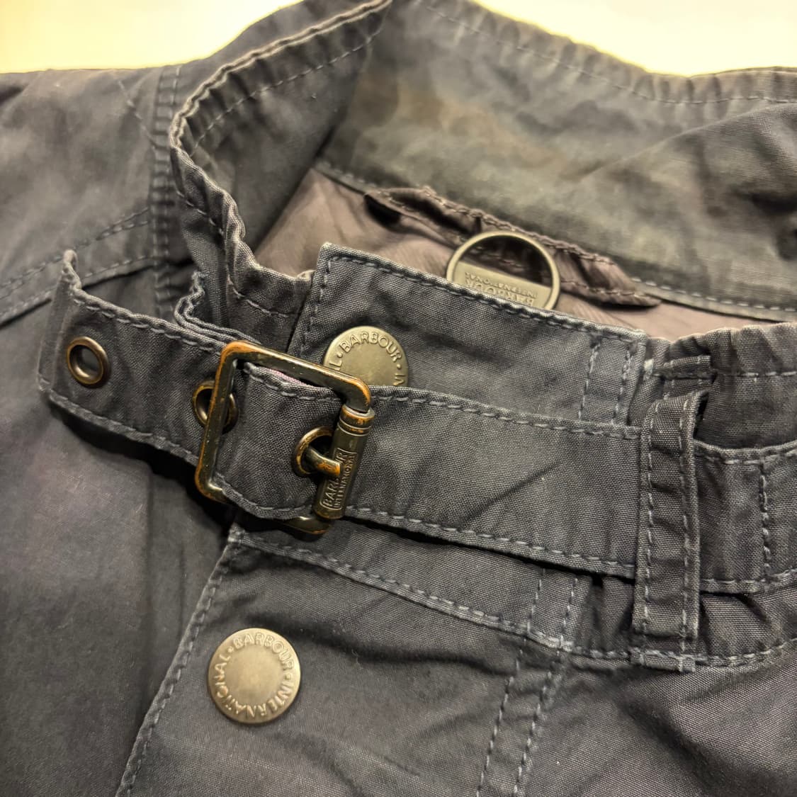 [M] 바버 인터네셔널 네이비 포켓 디테일 야상 자켓 C780 상품이미지5