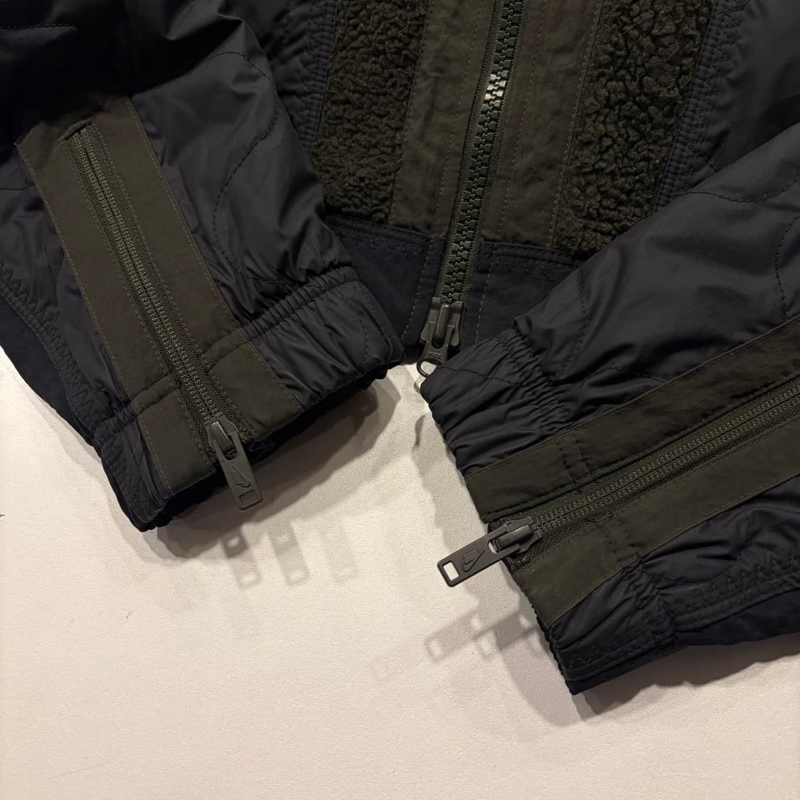 [M] 나이키 필쉐르파 퀼팅 플리스 자켓 카키 블랙 C285 상품이미지6