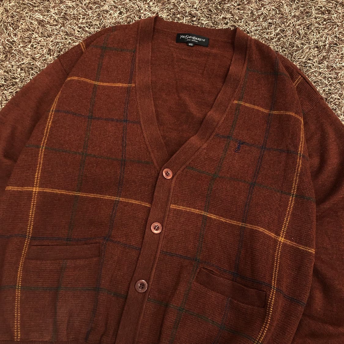 입생로랑 아카이브 울 미니멀 가디건 상품이미지2