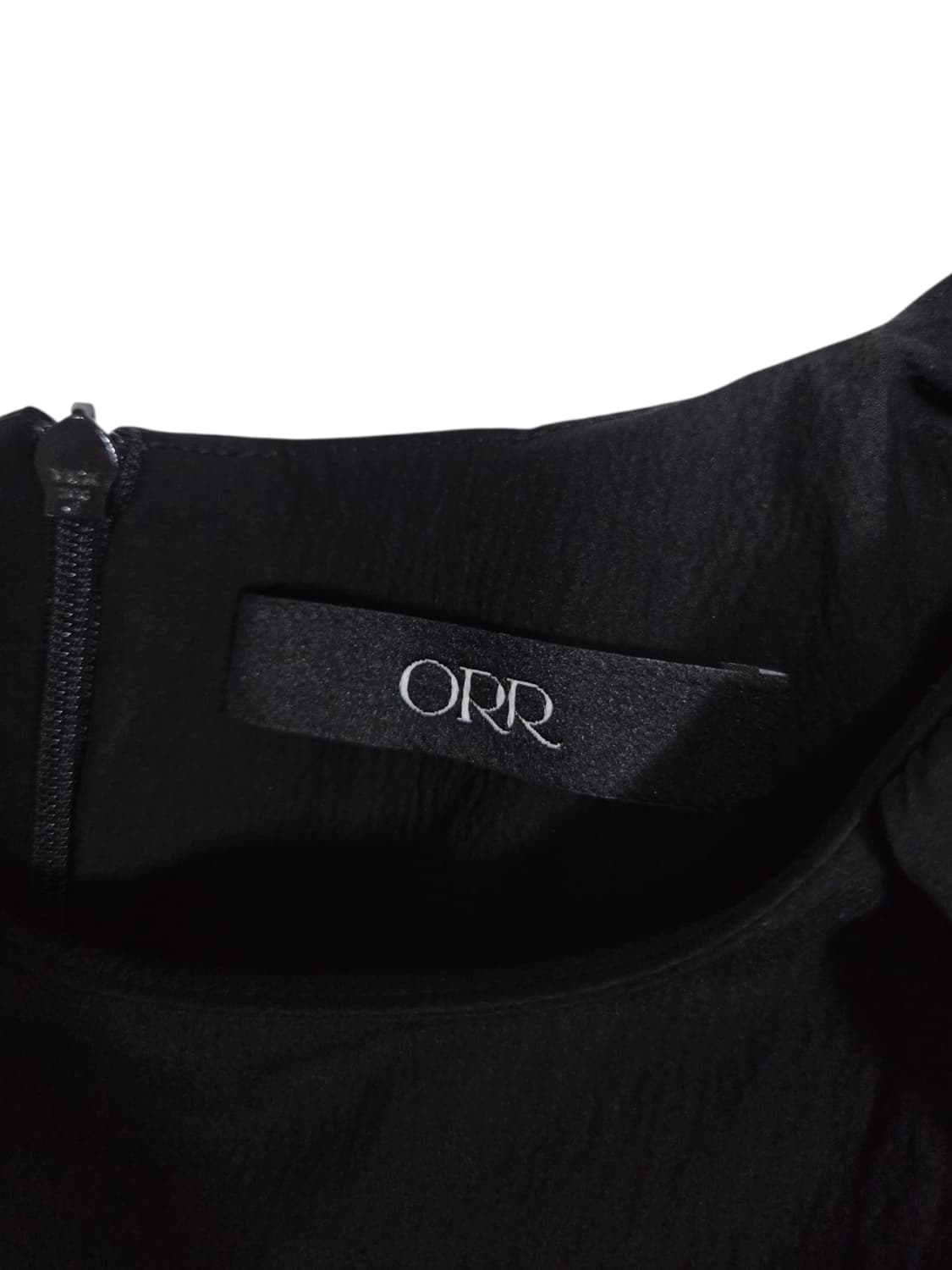 ORR 오르 블랙 퍼프 소매 롱 원피스 XS 상품이미지4