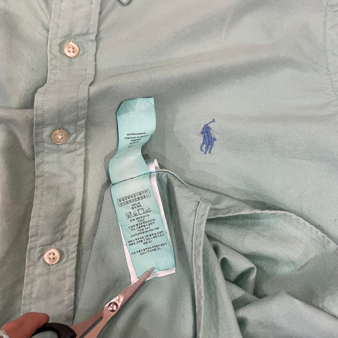 (M) POLO 폴로 랄프로렌 솔리드 셔츠 클래식핏 상품이미지8