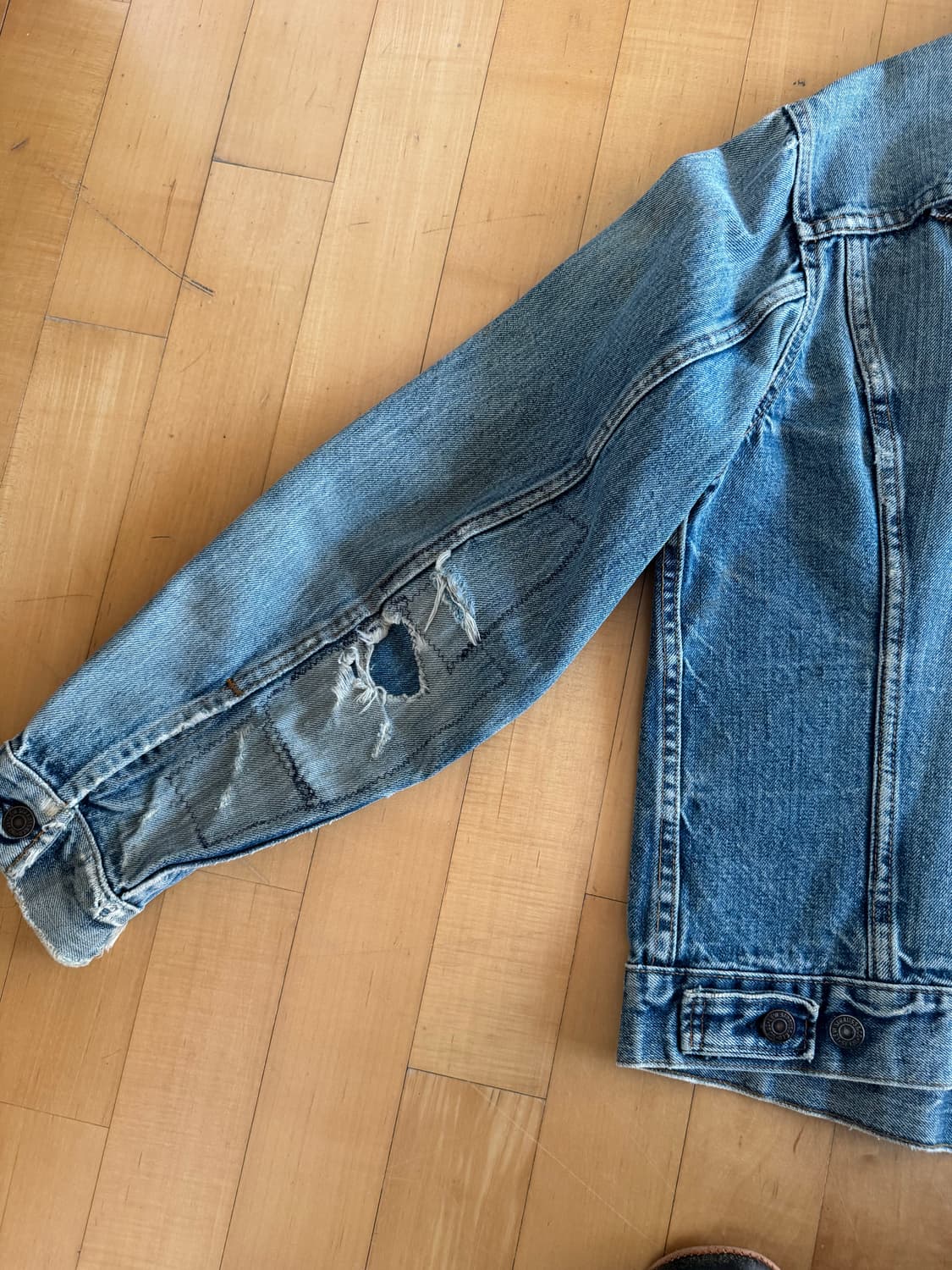 리바이스 워싱 빈티지 데님 자켓 상품이미지6