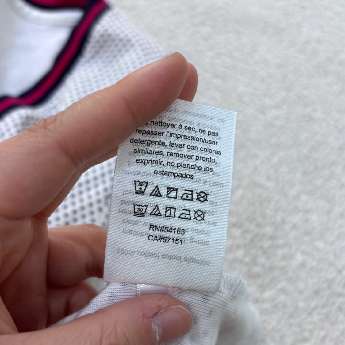 XS 타미힐피거 브이넥 반팔 티셔츠 0410E 상품이미지4