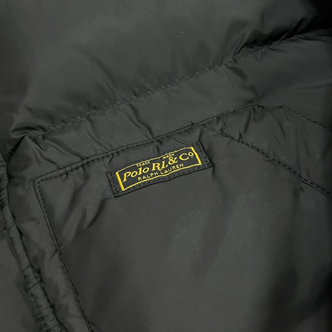 폴로 랄프로렌 블루택 다운 푸퍼 자켓 빈티지 숏 패딩 점퍼 L 상품이미지2