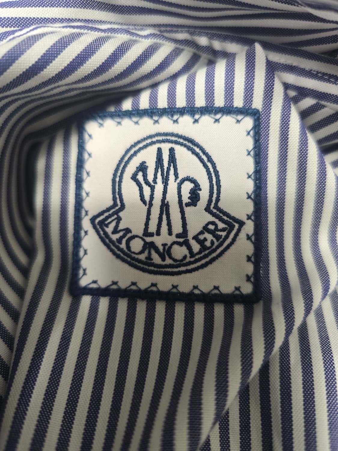 몽클레어 감마 블루 체크 스트라이프 셔츠 1 상품이미지9