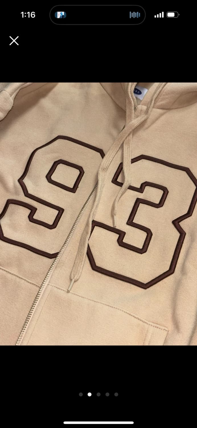 1993스튜디오 후드집업 베이지 상품이미지2