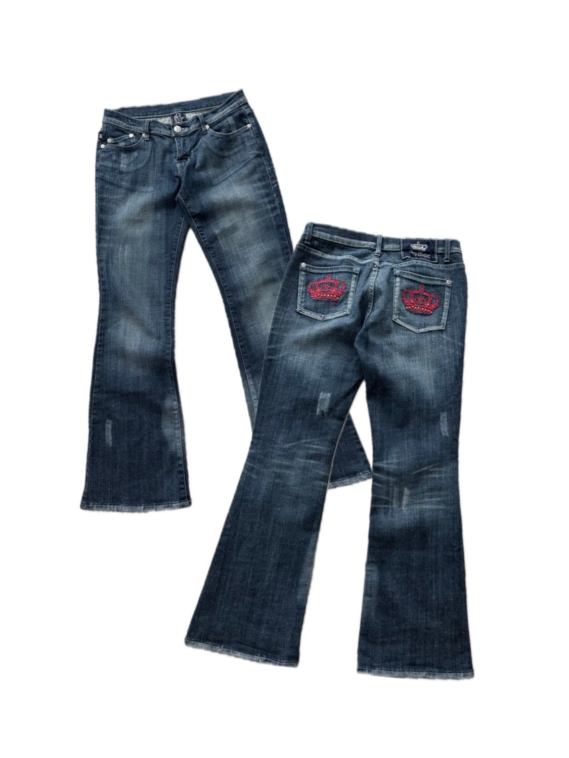 00's 빅토리아 베컴 X 락앤리퍼블릭 부츠컷 데님팬츠 y2k 갸루 상품이미지1