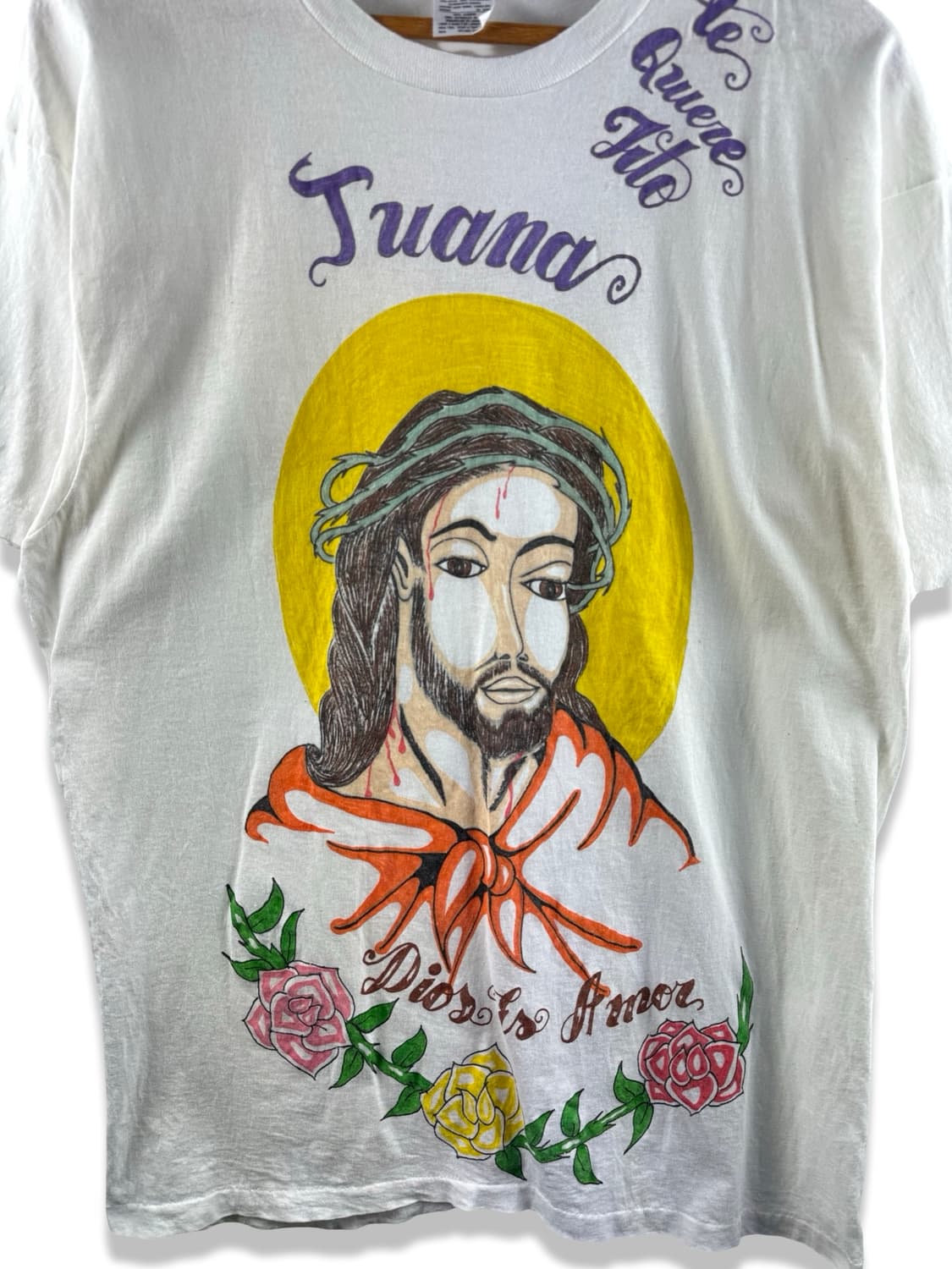 90S 미국생산 싱글스티치  예수 티셔츠2643 상품이미지2