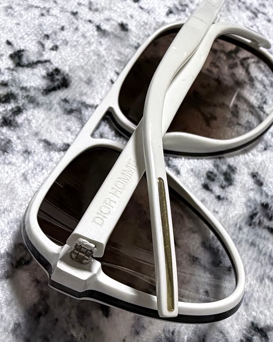 디올옴므 블랙타이 선글라스 화이트 OS 상품이미지5