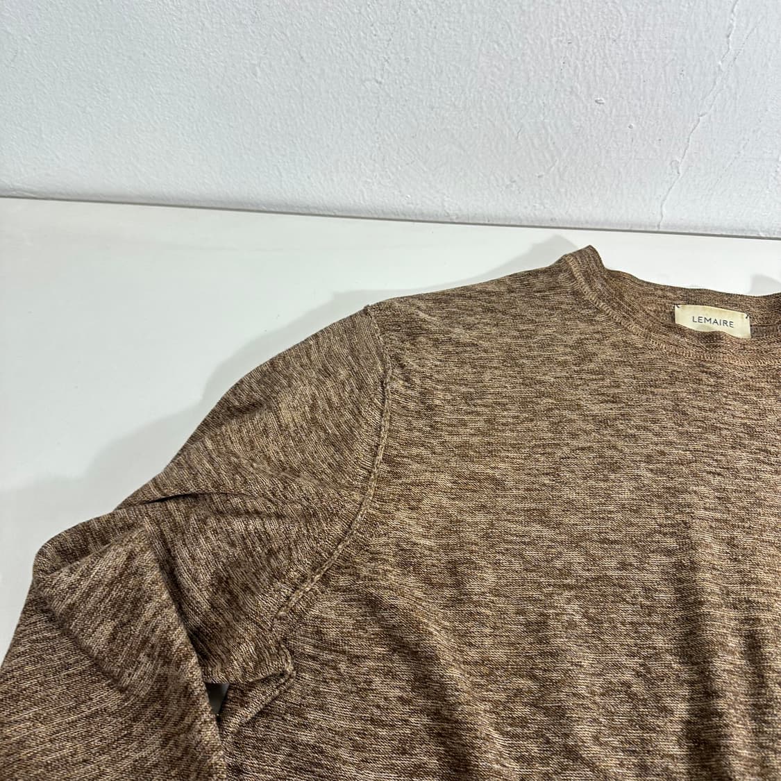 우먼M 르메르 루즈핏 나염 얇은 긴팔니트 상품이미지3