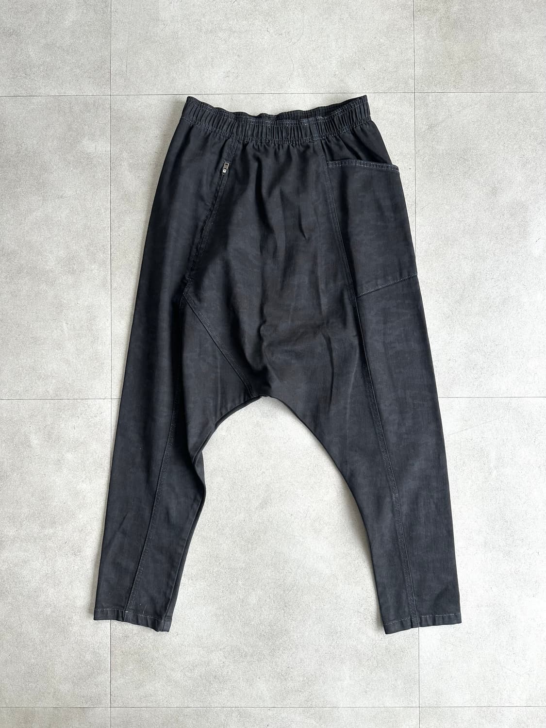 JPN VTG 블랙 카모 사루엘 팬츠 상품이미지1