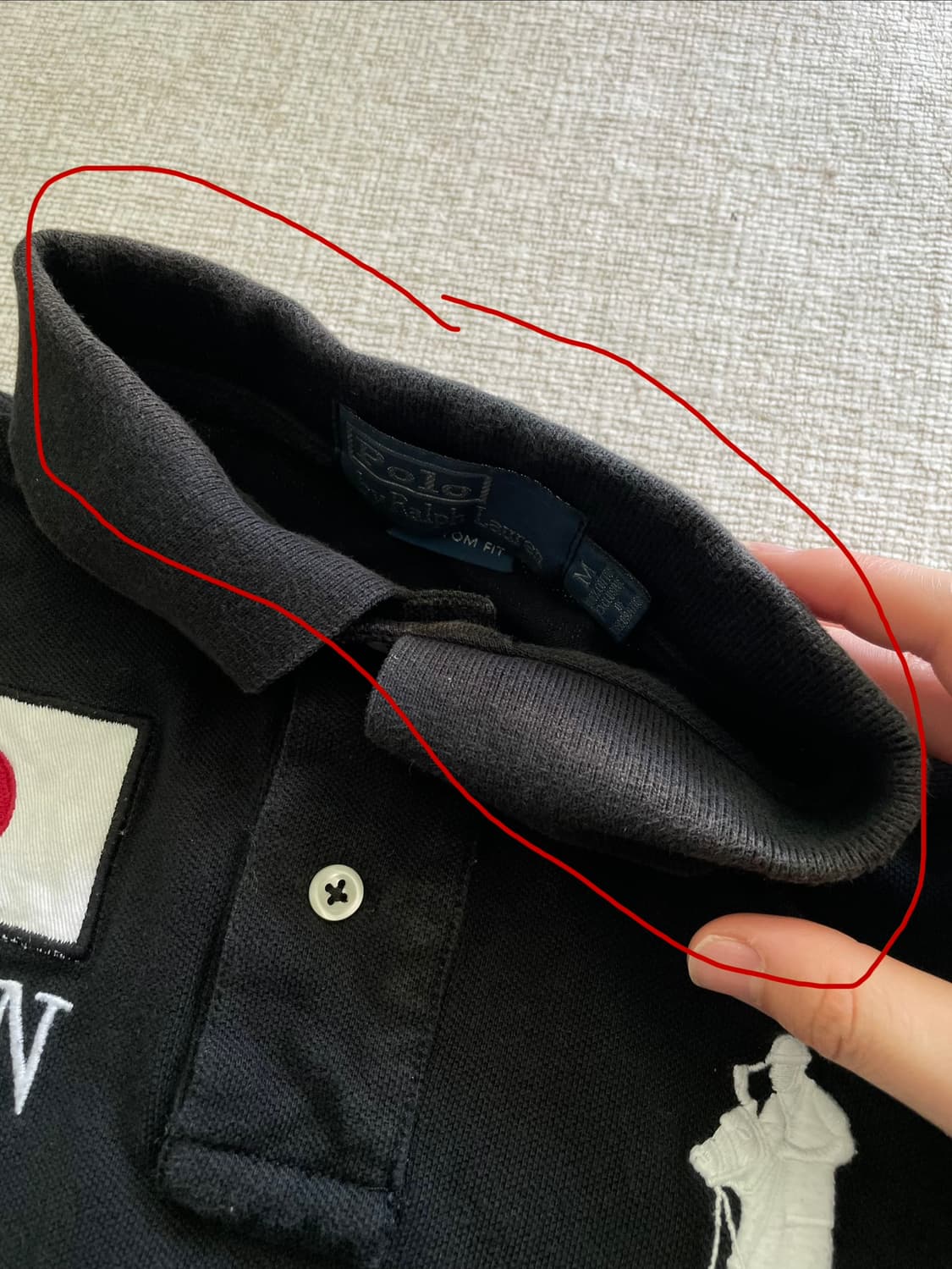 폴로 랄프로렌 빅포니 재팬 카라티 블랙 #3 상품이미지8
