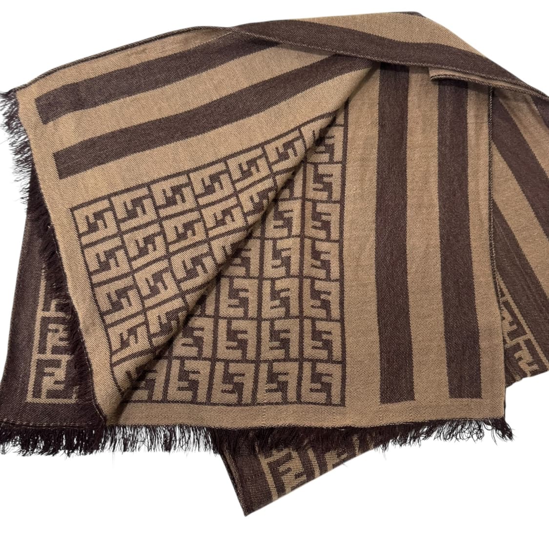 정품 펜디 쥬카 브라운 머플러 상품이미지3