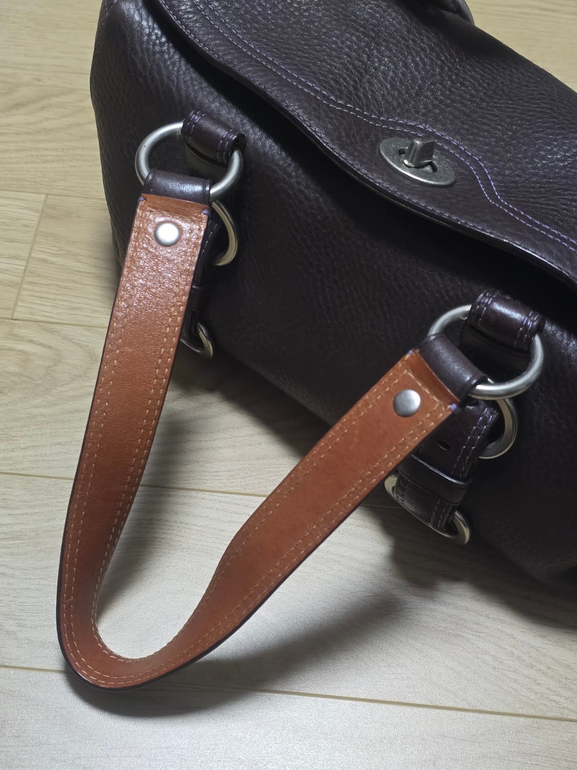 Coach 코치 페블레더 사첼 미니 보스턴백  상품이미지5