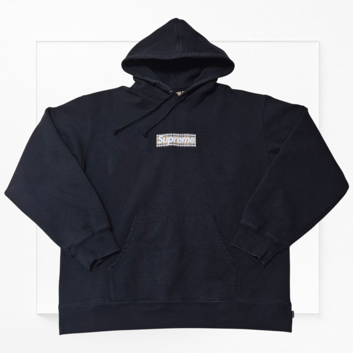 [필살기상품🔥] 22SS 슈프림x버버리 박스로고 후드 블랙 상품이미지1