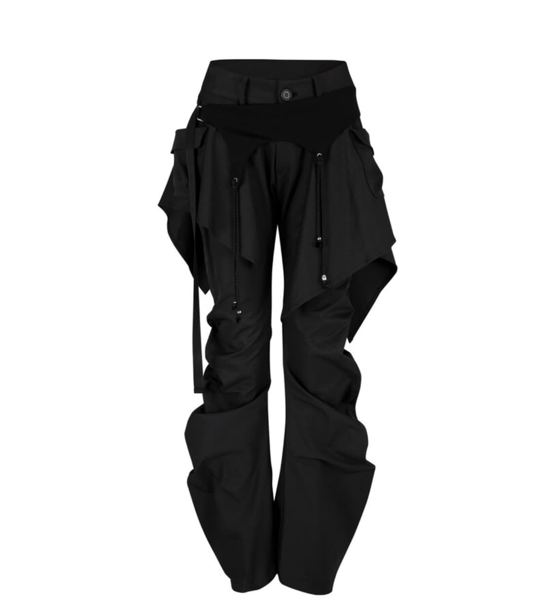 카시코 Layered Strap Pants Black M 상품이미지1
