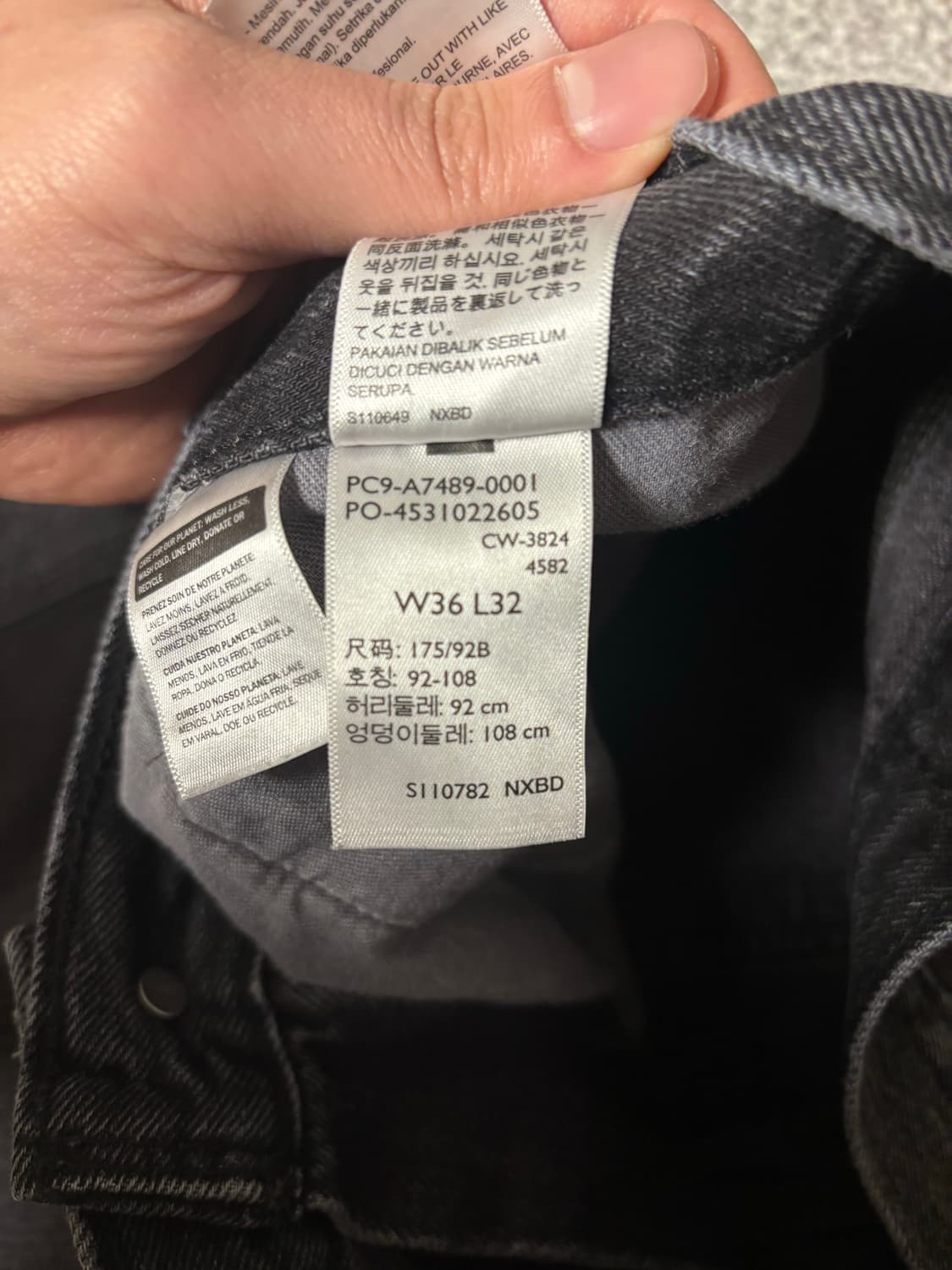 [W36 L32] 리바이스 실버탭 배기핏 상품이미지5