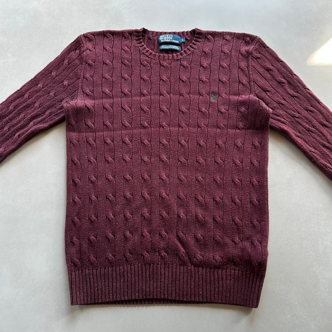 [L]폴로 랄프로렌 꽈배기 케이블 캐시미어 실크 니트 상품이미지6