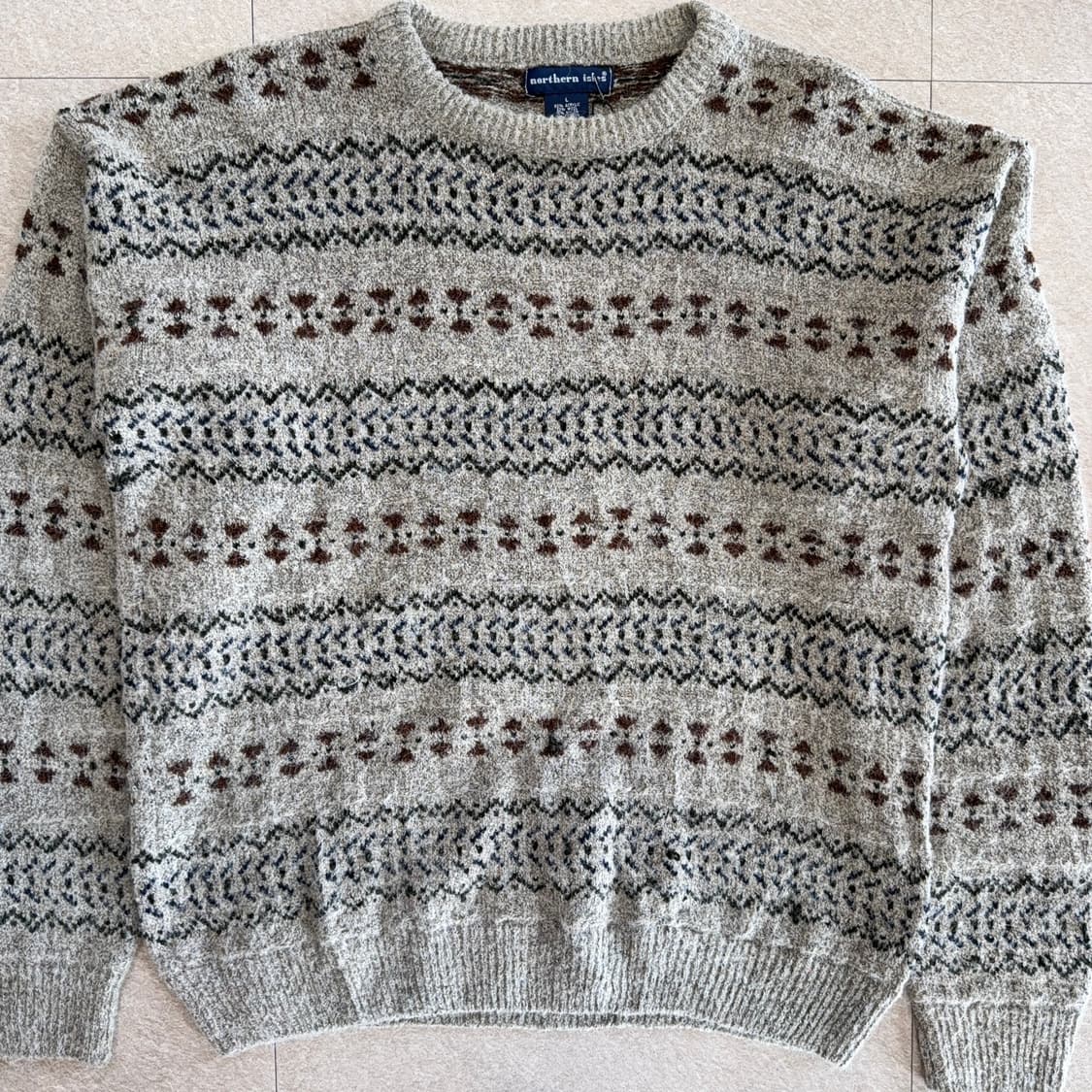 USA 빈티지 패턴 니트 상품이미지2