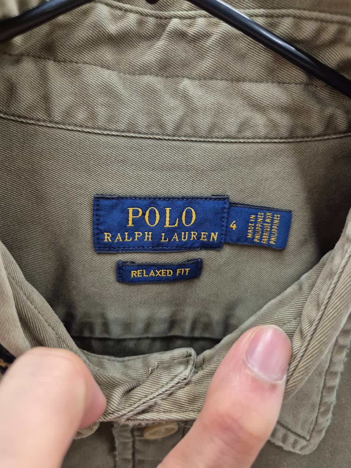 랄프로렌 카키색 RELAXED FIT 셔츠 상품이미지6