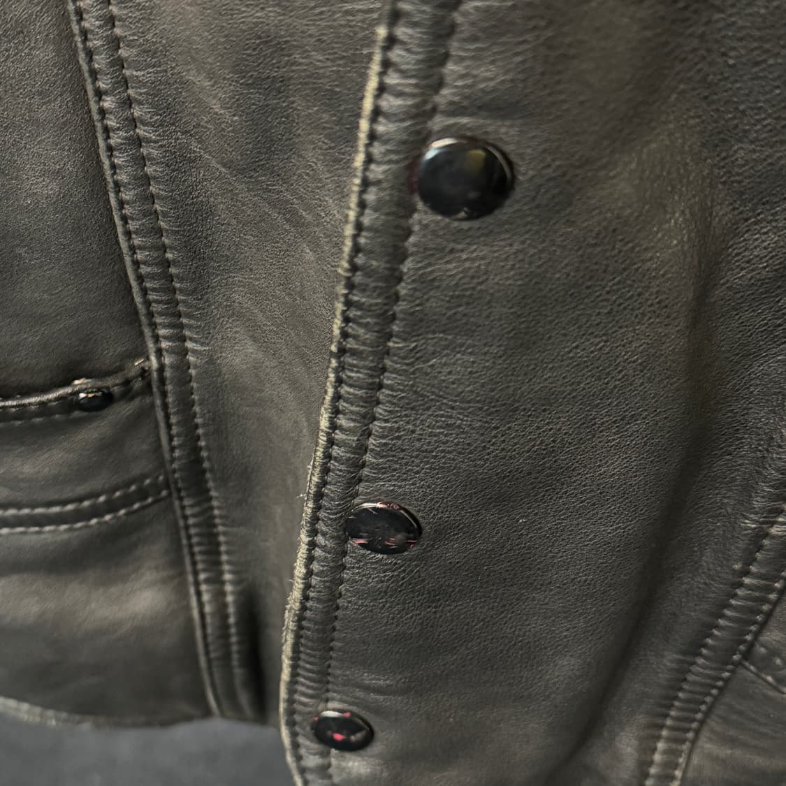 [L] 할리데이비슨 가죽 레더 베스트 상품이미지6