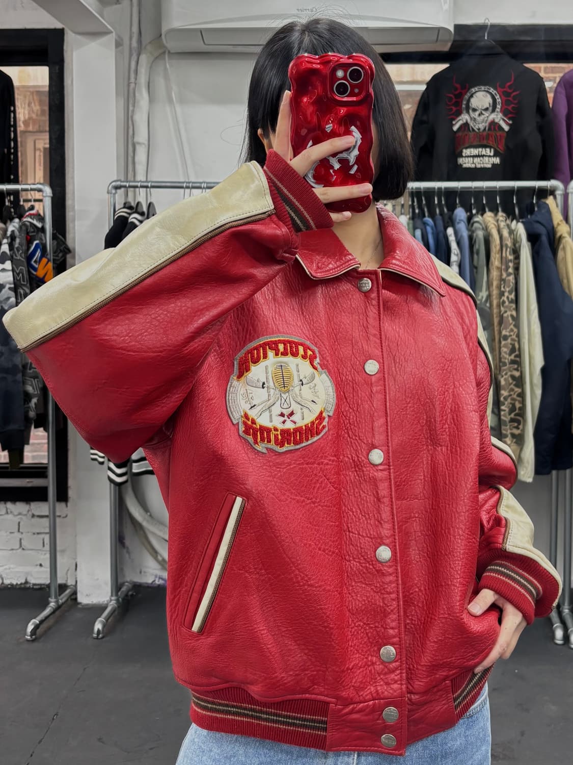 RBC 스콜피온 레더 봄버 자켓 상품이미지3