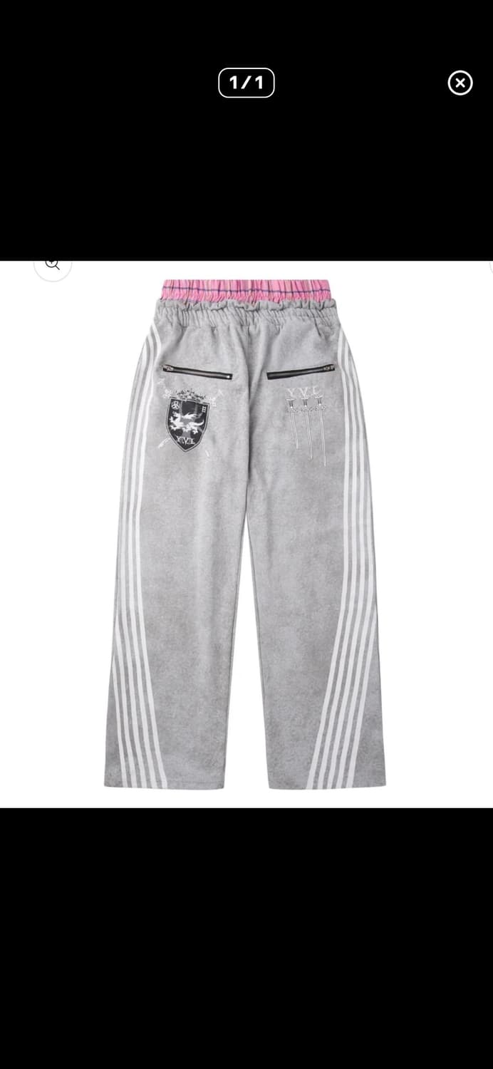 코지월드와이드 로얄 트레이닝 와이드팬츠 그레이 s 상품이미지1