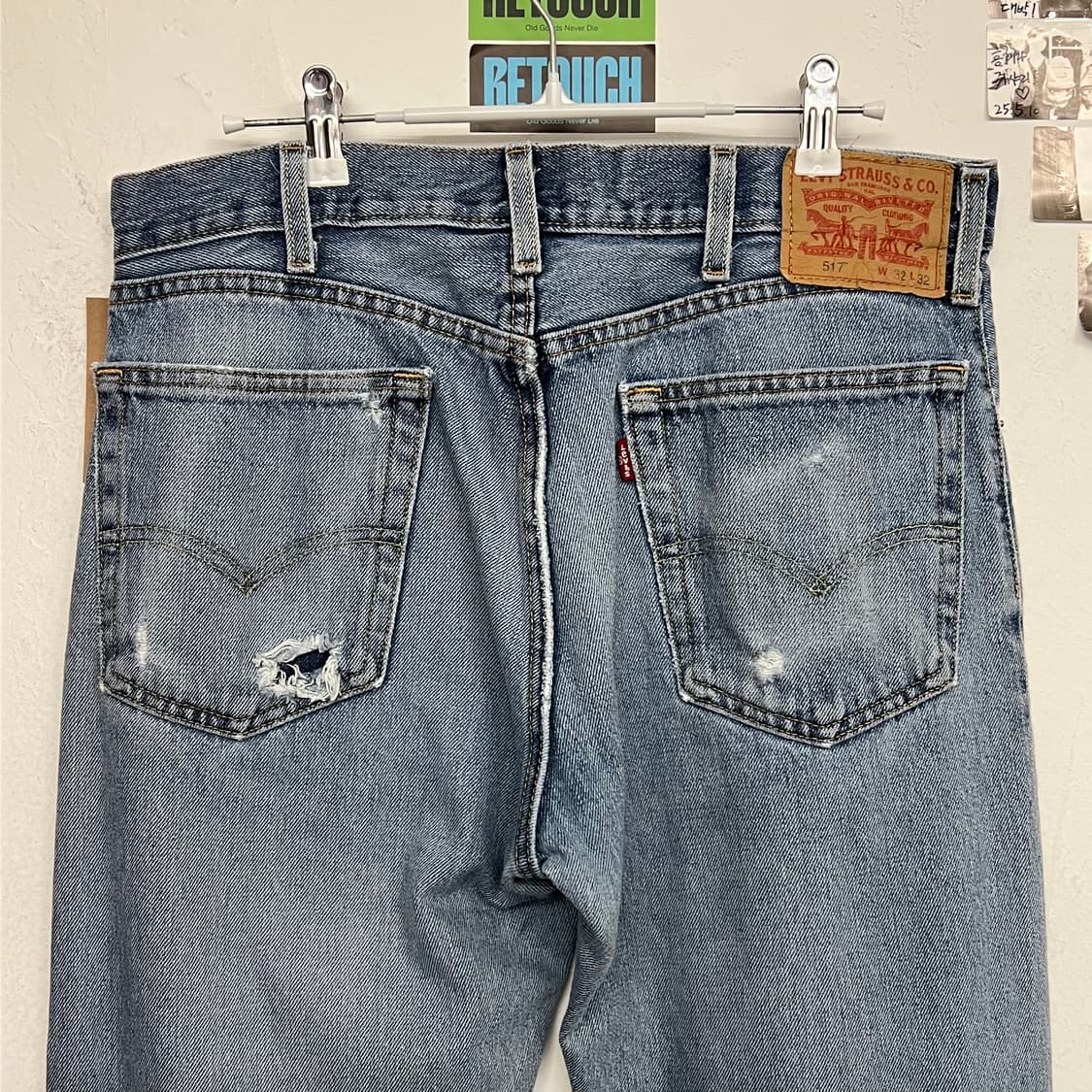 00‘s 리바이스 517 연청 디스트로이드 상품이미지6