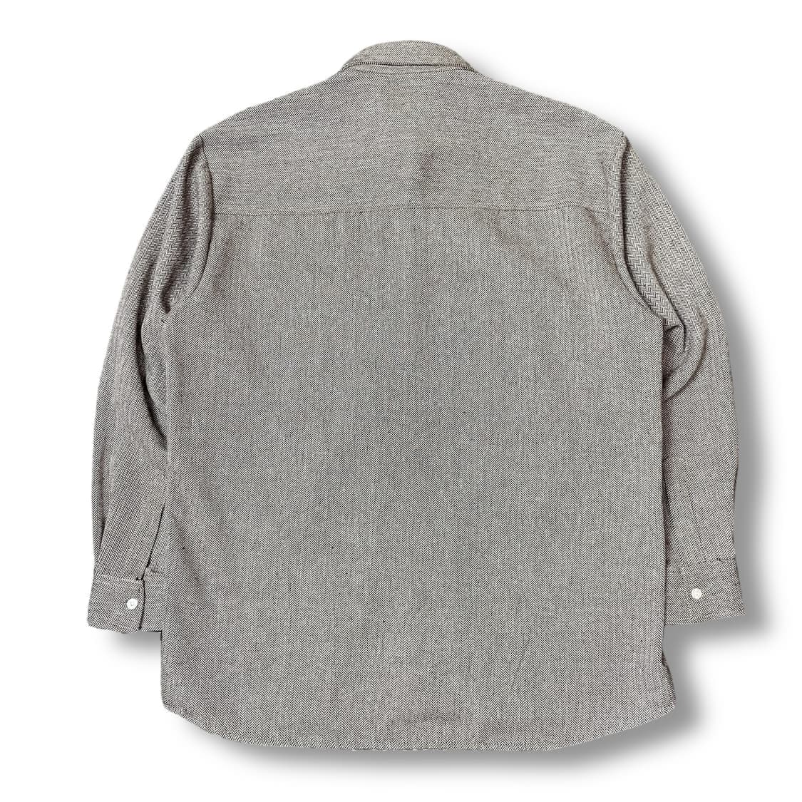 빈티지 핸드메이드 헤링본 원포켓 긴팔 셔츠 상품이미지2