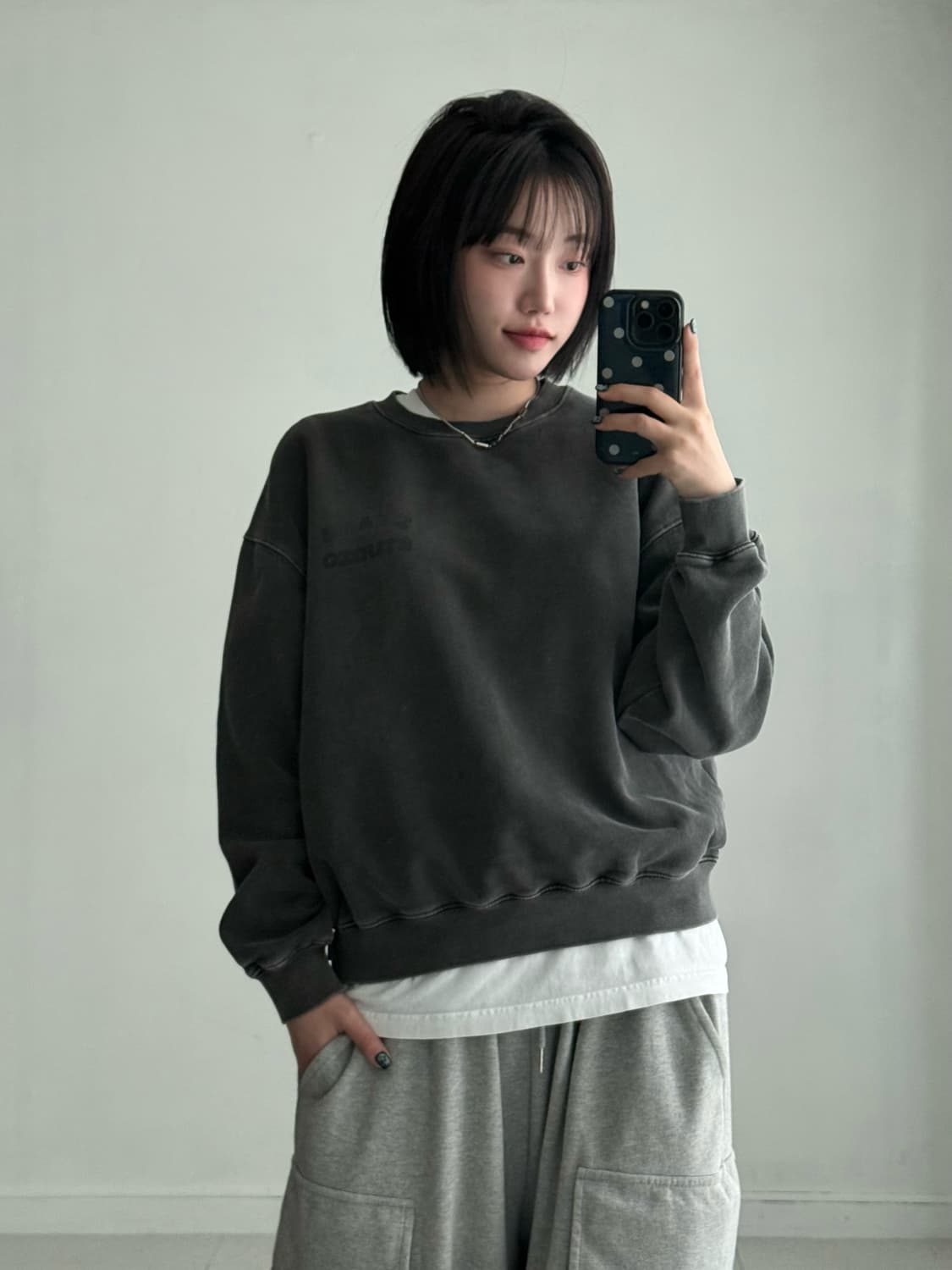 아이앱스튜디오 피그먼트 맨투맨 상품이미지3