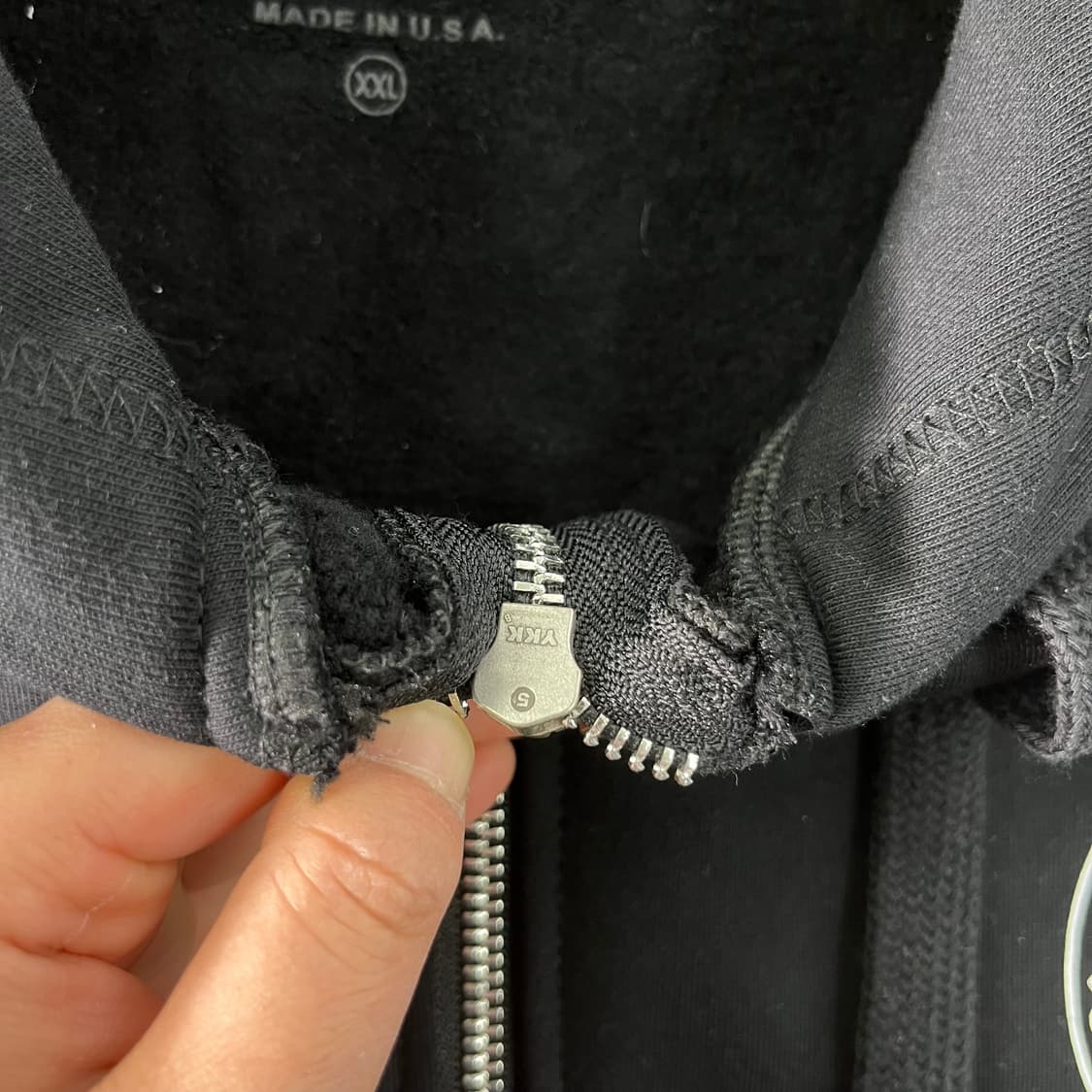 105 크롬하츠 홀스슈 플로랄 플리스 블랙 후드집업 상품이미지6