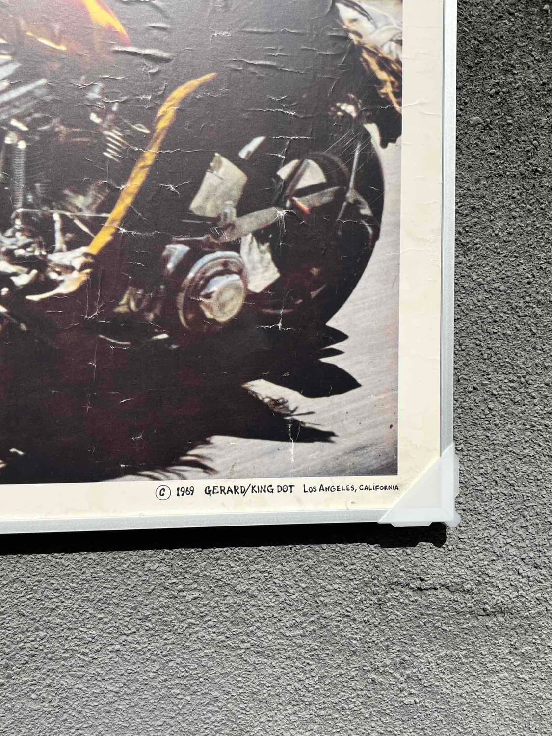 이지라이더 영화 오토바이 빈티지 포스터 (액자포함) 데니스 호퍼 상품이미지2