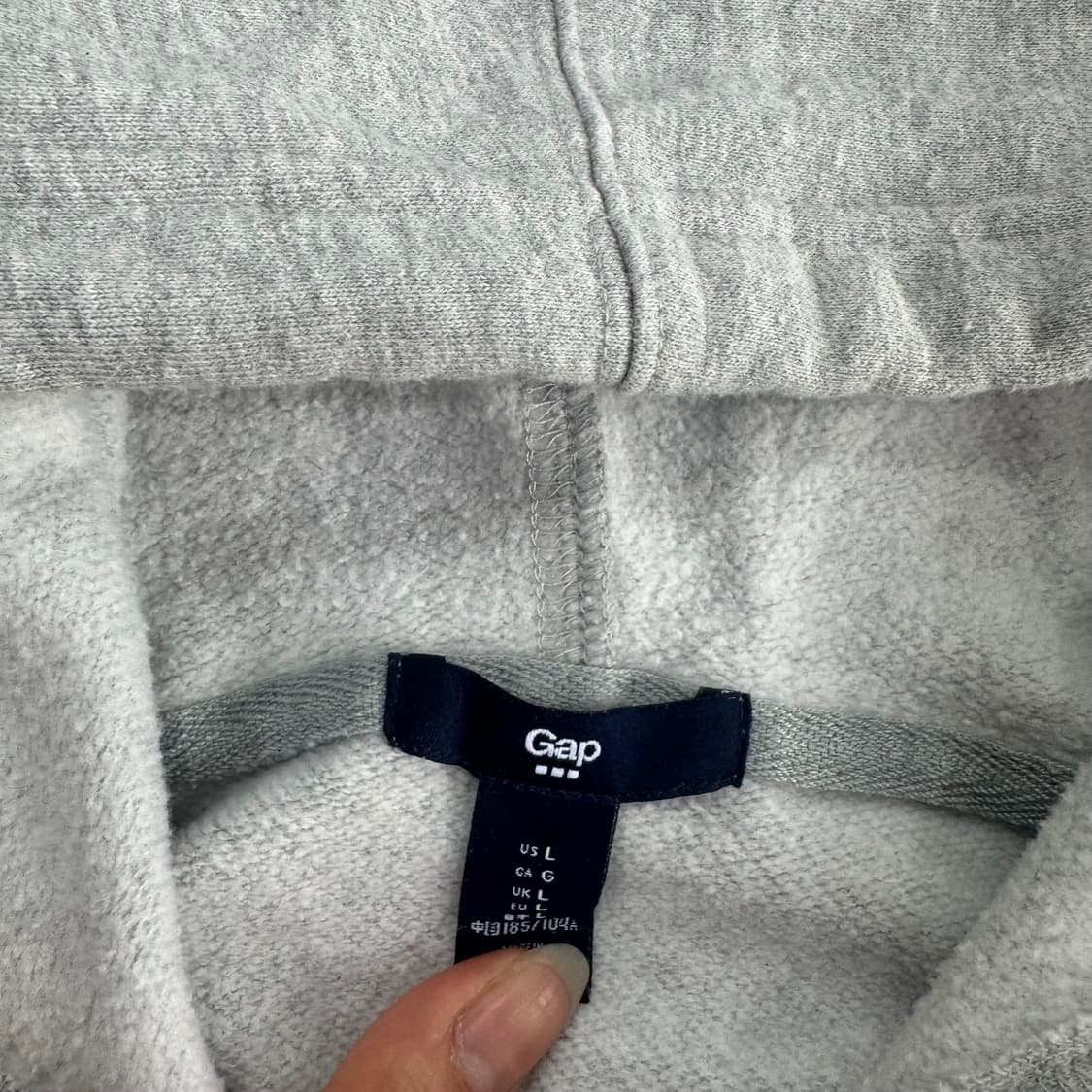 Gap 갭 블랙로고 그레이 후드티  상품이미지5