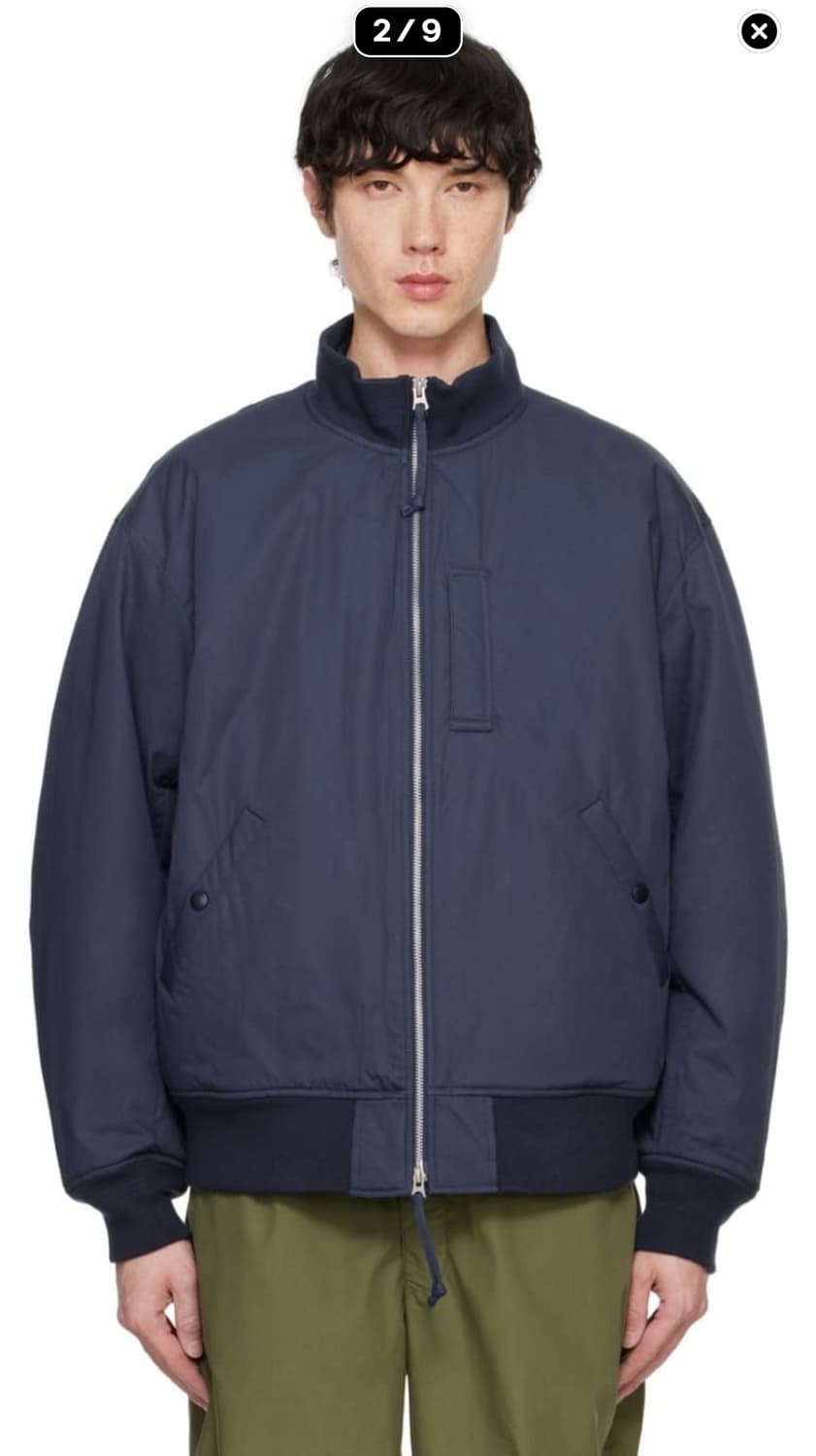 나나미카 인슐레이션 바시티자켓 L 네이비 상품이미지2