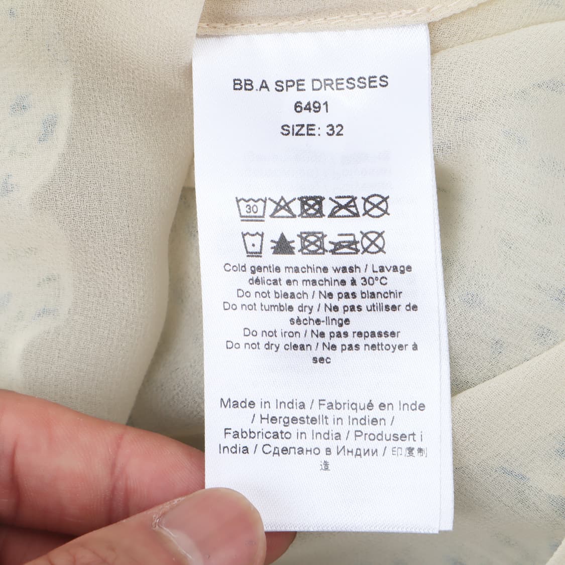 가니 스프링 플라워 크림 원피스 상품이미지8
